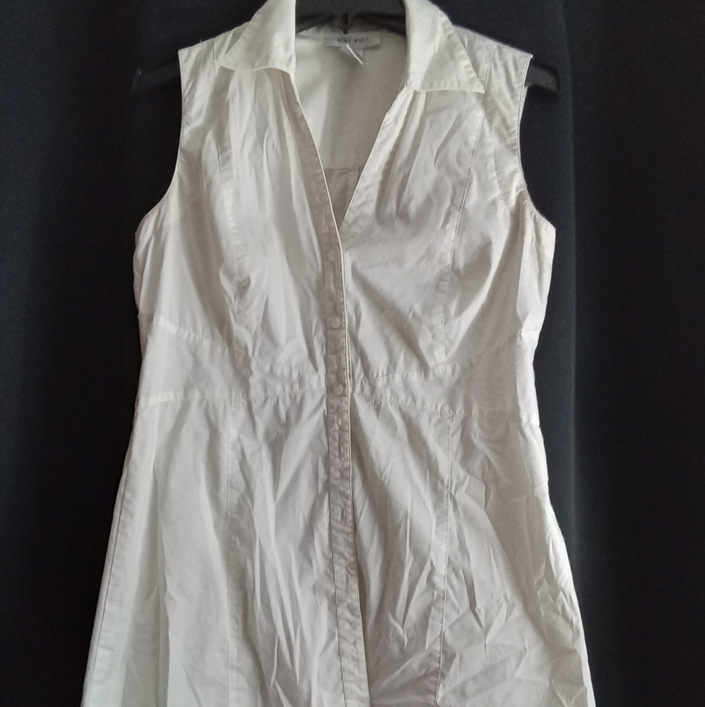 Nine west sleeveless blouse